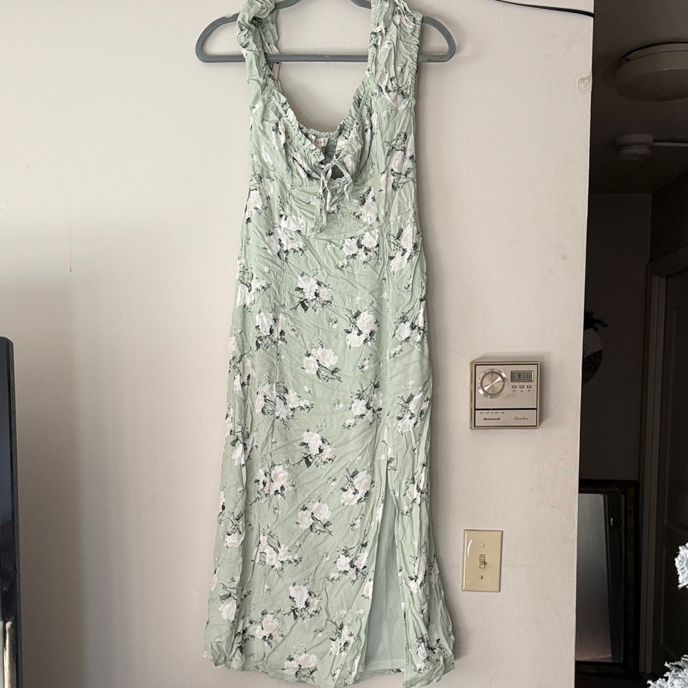 Herstyle Mint Floral Dress